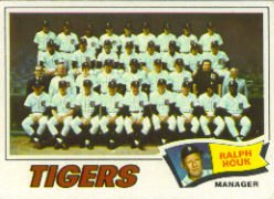 1977 Topps Baseball Cards      621     Detroit Tigers CL/Ralph Houk